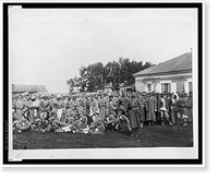 Historic Framed Print, Group of convicts ready to embark on a prison barge, Tiumin [i.e., T i umen],  17-7/8" x 21-7/8"