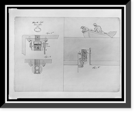Submarine (Submarine Vessel, Submarine Bombs and Mode of Attack") for the United States government. Cock cavity and wheel details for "plunging boat"", Historic Print