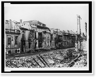 Historic Framed Print, [Buildings demolished by bombs, Berlin, Germany],  17-7/8" x 21-7/8"
