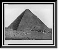Great Pyramid of Cheops, Egypt.Cosmos Pictures Co., New York. Classic, Antique Poster