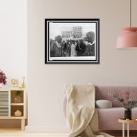 Historic Framed Print, [NAACP supporters marching with signs, Vote for freedom,  Selma, Alabama],  17-7/8" x 21-7/8"