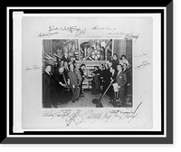 Historic Framed Print, Ernest Schelling and his colleagues with the Follyphone" designed to burlesque the musical instruments of the day [...].Cosmo,  N.Y.",  17-7/8" x 21-7/8"