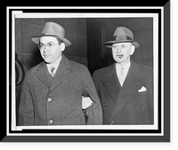 Morton Sobell (left), entering Federal Court with Deputy Marshal Eugene Fitzgerald in New York, Antique Print