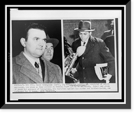 Composite photograph: on right Morton Sobell and on left David Greenglass as they arrived at Federal Court in New York, Antique Print
