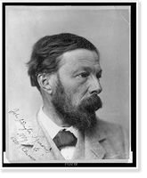 John Addington Symonds, head-and-shoulders portrait, facing right, Vintage Wall Art