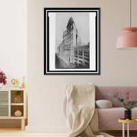 Historic Framed Print, Manhattan Life Building,  17-7/8" x 21-7/8"
