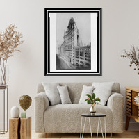 Historic Framed Print, Manhattan Life Building,  17-7/8" x 21-7/8"
