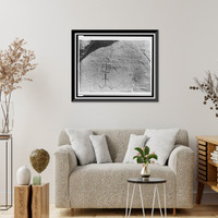 Historic Framed Print, O&ntilde;ate's inscription,  17-7/8" x 21-7/8"