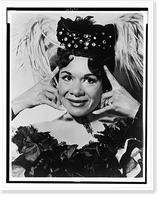 Historic Framed Print, [Katherine Dunham, head-and-shoulders portrait, facing front, in costume for dance revue Bamboche"]",  17-7/8" x 21-7/8"