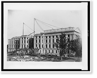 Historic Framed Print, [Construction of the United States Treasury Building, Washington, D.C.] - 6,  17-7/8" x 21-7/8"