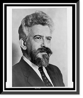 Professor Abraham J. Heschel, head-and-shoulders portrait, facing right, Vintage Wall Art