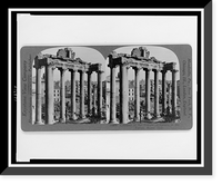 Historic Framed Print, Columns of the Temple of Saturn, in the Forum, Rome, Italy,  17-7/8" x 21-7/8"