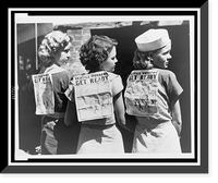 Fair pickets in southern strike center, Vintage Print