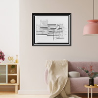 Paul Rudolph's penthouse apartment, 23 Beekman Place, New York City. Cross section. Photograph - 3 Classic, Vintage Poster