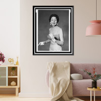 Historic Framed Print, [Anita O'Day, half-length portrait, facing front],  17-7/8" x 21-7/8"