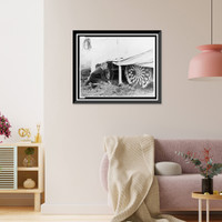Historic Framed Print, Young America catches a glimpse of the menagerie,  17-7/8" x 21-7/8"