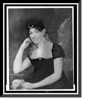 Historic Framed Print, [Maria Ganesvoort Melville, half-length portrait, seated, facing slightly left],  17-7/8" x 21-7/8"