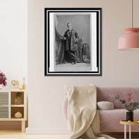 Historic Framed Print, [George Palmer Putnam, full-length portrait, standing, facing front],  17-7/8" x 21-7/8"