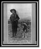 Historic Framed Print, Ready for the summer trail, Seward, Alaska,  17-7/8" x 21-7/8"