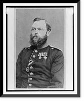 Historic Framed Print, [Lieutenant Colonel Karl Friedrich Heinrich von Trebra, Union officer in the 32nd Indiana Regiment, half-length portrait, facing front].Abtheilung f&uuml;r Portraits, Wilhelm Grundner.,  17-7/8" x 21-7/8"