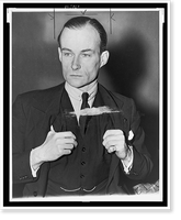 Werner von Clemm, half-length portrait, standing, facing slightly left, with thumbs tucked into vest, Vintage Print