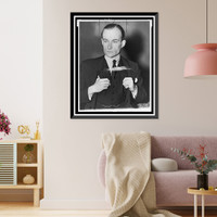 Werner von Clemm, half-length portrait, standing, facing slightly left, with thumbs tucked into vest, Vintage Print
