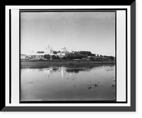 Historic Framed Print, Vid na Dalmatovski&#x0304;i monastyr' ot r. Iseti,  17-7/8" x 21-7/8"