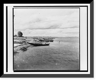 Historic Framed Print, Na riekie Tobol u sela Gileva. E&#x0307;tiud,  17-7/8" x 21-7/8"