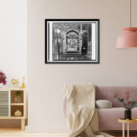 Historic Framed Print, Chudotvornaia ikona, prinesennaia Pr. Dalmatom. [Dalmatovo],  17-7/8" x 21-7/8"