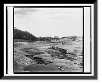 Historic Framed Print, r. Rieshotka u der. Rieshoty po osi kanala (s iugo-zapada),  17-7/8" x 21-7/8"