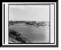 Historic Framed Print, Rieka Tura v g. Tiumeni. Na pravoi storone Troitsii muzhskoi monastyr' (s vostoka),  17-7/8" x 21-7/8"