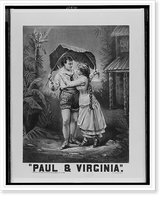 Historic Framed Print, Paul & Virginia,  17-7/8" x 21-7/8"