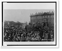 Historic Framed Print, The 1st of May celebration, Dvortsovyi Square, Petrograd,  17-7/8" x 21-7/8"