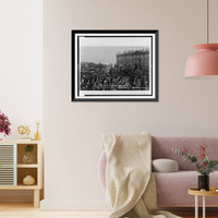 Historic Framed Print, The 1st of May celebration, Dvortsovyi Square, Petrograd,  17-7/8" x 21-7/8"