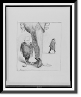 Historic Framed Print, Why is it such Republicans as Reed & Harrison won't speak?,  17-7/8" x 21-7/8"