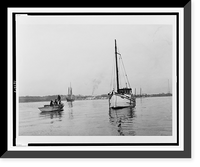 Historic Framed Print, Chesapeake Bay, Md., 1937, Buy Boats" near Annapolis These runners from the packinghouse would anchor among a fleet of the tongers and buy ....",  17-7/8" x 21-7/8"