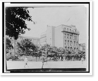 Department of Justice. Just before removal. Site of Treasury Annex, Washington, D.C, Antique Print