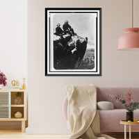 Historic Framed Print, General McCallum on Lookout Mountain,  17-7/8" x 21-7/8"