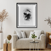 Historic Framed Print, [Walt Whitman, half-length portrait, seated, facing left, wearing hat and sweater, holding butterfly] - 4,  17-7/8" x 21-7/8"