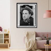 Historic Framed Print, [Ignazio Silone, head-and-shoulders portriat, facing left],  17-7/8" x 21-7/8"