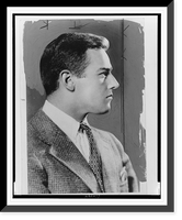 Historic Framed Print, [Frederic Prokosch, head-and-shoulders portrait, facing right],  17-7/8" x 21-7/8"