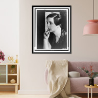 Kate O'Brien, head-and-shoulders portrait, facing left, Vintage Wall Art