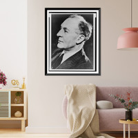 Joyce Cary, head-and-shoulders portrait, facing left, Antique Poster