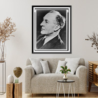 Joyce Cary, head-and-shoulders portrait, facing left, Antique Poster