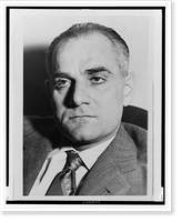 Historic Framed Print, [Alberto Moravia, head-and-shoulders portrait, facing front],  17-7/8" x 21-7/8"