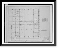 Calvary Baptist Church, (Eighth Street between G and H Streets, N.W., Washington, D.C.). First floor. Framing plan.Arthur B. Heaton, architect, Vintage Wall Art