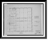 Calvary Baptist Church, (Eighth Street between G and H Streets, N.W., Washington, D.C.). Second floor. Framing plan.Arthur B. Heaton, architect, Vintage Poster