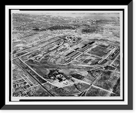 Aerial view of Dearborn, Michigan, showing Rouge River Plant of Ford Motor Co., Ford rotunda in lower center, and surrounding area, Vintage Wall Art