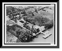 Aerial view of Al Capone's Florida estate, Historic Print