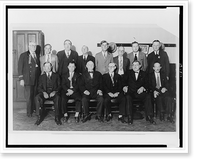 Group portrait of the twelve-man jury selected for the income tax evasion trial of Al Capone, Antique Print